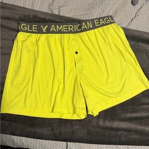 American Eagle Outfitters Neon Yellow Athletic Shorts